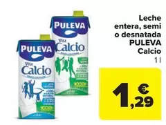 Oferta de Puleva - Leche Entera, Semi O Desnatada por 1,29€ en Carrefour Market