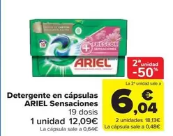 Oferta de Ariel - Detergente En Capsulas Sensaciones por 12,09€ en Carrefour Market