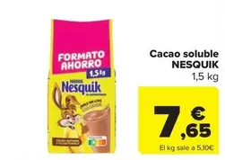 Oferta de Nesquik - Cacao Soluble por 7,65€ en Carrefour Market