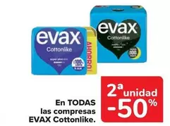 Oferta de Evax - En Todas Las Compresas Cottonlike en Carrefour Market