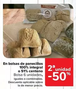 Oferta de En Bolsas De Panecillos 100% Integral O 51% Centeno en Carrefour Market