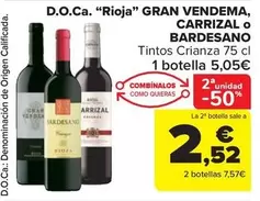 Oferta de Bardesano - D.O.Ca. "Rioja"  por 5,05€ en Carrefour Market