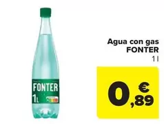 Oferta de Fonter - Agua con gas por 0,89€ en Carrefour Market