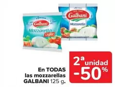 Oferta de Galbani - En Todas Las Mozzarellas en Carrefour Market