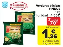 Oferta de Findus - Verduras Basicas por 4,55€ en Carrefour Market