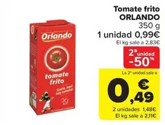 Oferta de Orlando - Tomate Frito por 0,99€ en Carrefour Market