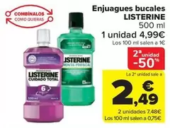 Oferta de Listerine - Enjuagues Bucales por 4,99€ en Carrefour Market