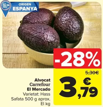 Oferta de Carrefour - El Mercado Aguacate  por 3,79€ en Carrefour Market