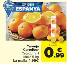 Oferta de Carrefour - Naranja por 4,95€ en Carrefour Market