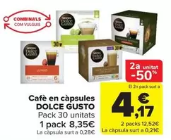 Oferta de Dolce Gusto - Café En Cápsulas por 8,35€ en Carrefour Market