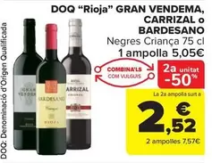 Oferta de Bardesano - D.O.Ca. "Rioja"  por 5,05€ en Carrefour Market