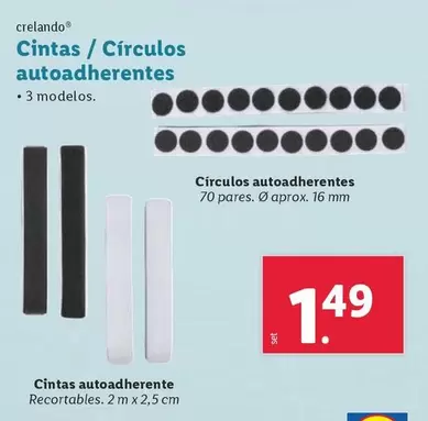 Oferta de Crelando - Cintas / Circulos Autoadherentes por 1,49€ en Lidl