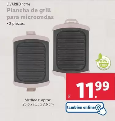 Oferta de Livarno Home - Plancha De Grill Para Microondas por 11,99€ en Lidl