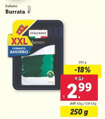 Oferta de Italiamo - Burrata por 2,99€ en Lidl