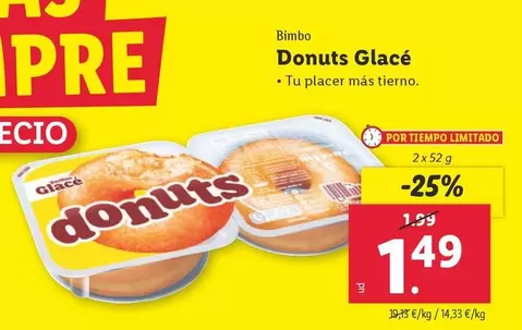 Oferta de Bimbo - Donuts Glacé por 1,49€ en Lidl