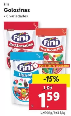 Oferta de Fini - Golosinas por 1,59€ en Lidl