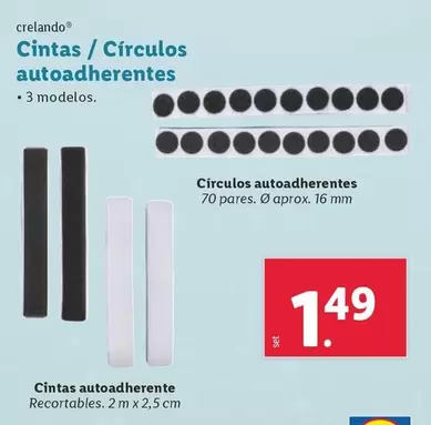 Oferta de Crelando - Cintas / Circulos Autoadherentes por 1,49€ en Lidl