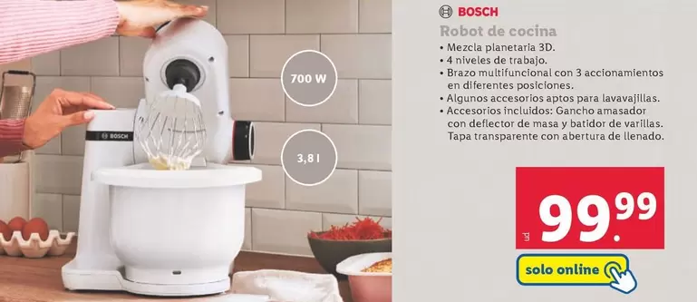 Oferta de Bosch - Robot De Cocina por 99,99€ en Lidl