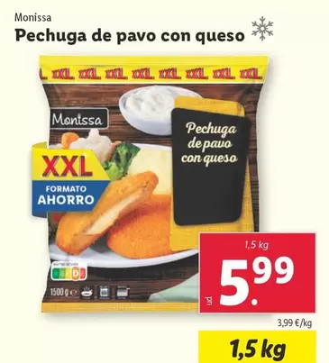 Oferta de Monissa - Pechuga De Pavo Con Queso por 5,99€ en Lidl