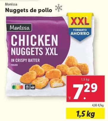 Oferta de Monissa - Nuggets De Pollo por 7,29€ en Lidl