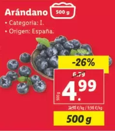 Oferta de Arándano por 4,99€ en Lidl