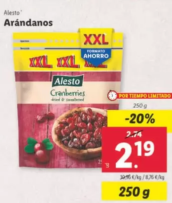 Oferta de Alesto - Arándanos por 2,19€ en Lidl