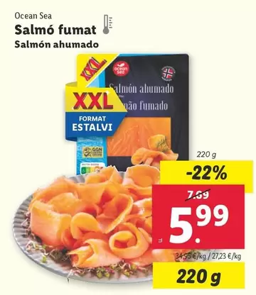 Oferta de Ocean Sea - Salmon Ahumado por 5,99€ en Lidl