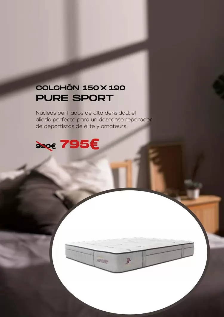 Oferta de Pure Sport - Colchón 150 X 190 por 795€ en OKSofas