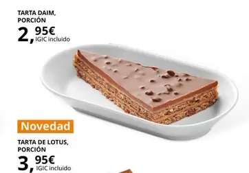 Oferta de Lotus - Tarta De  Porcion por 2,95€ en IKEA