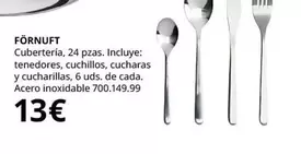 Oferta de Fórnuff por 13€ en IKEA