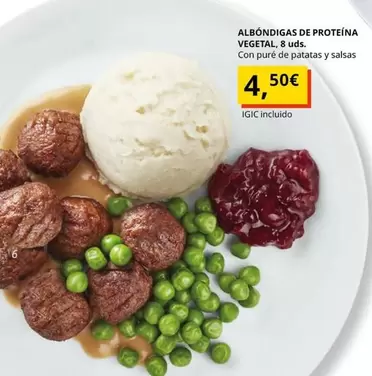 Oferta de Albóndigas De Proteína Vegetal por 4,5€ en IKEA