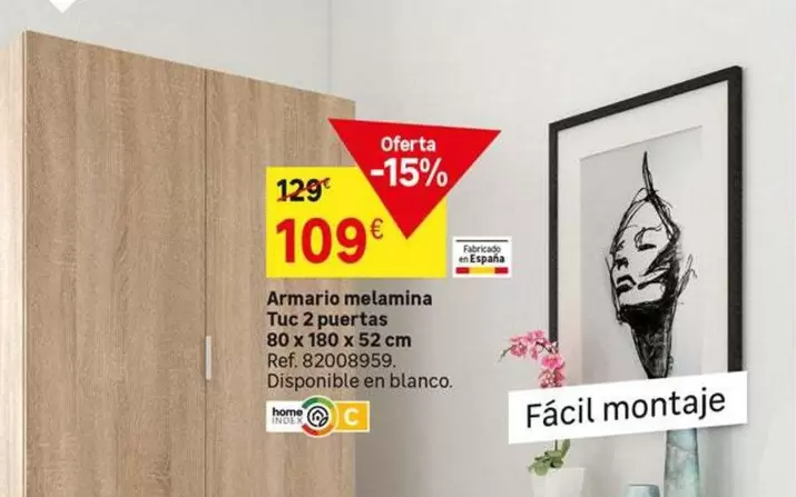 Oferta de Tuc - Armario Melamina por 109€ en Leroy Merlin