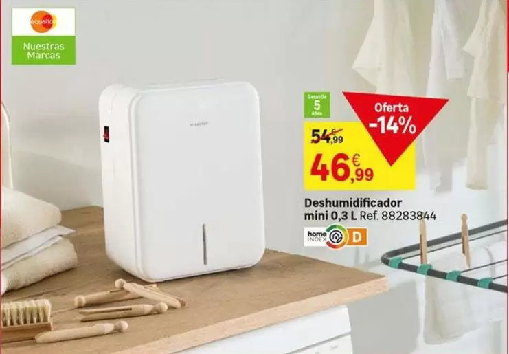 Oferta de Deshumidificador Mini por 46,99€ en Leroy Merlin