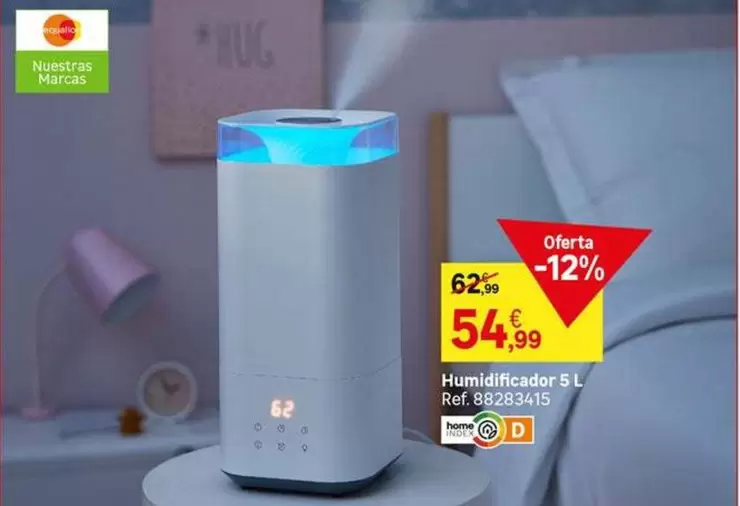 Oferta de Humidificador 5 L por 54,99€ en Leroy Merlin