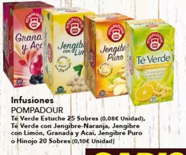 Oferta de Pompadour - Infusiones por 10,5€ en Gadis