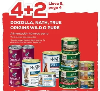 Oferta de Dogzilla/Nath/True Origins Wild/Pure - Alimentación Húmeda Perro en Kiwoko