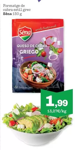 Oferta de Formatge De Cabra Estil Grec por 1,99€ en Sorli