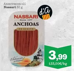 Oferta de OLI - Anchoas por 3,99€ en Sorli