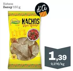 Oferta de Zanuy - Natxos por 1,39€ en Sorli