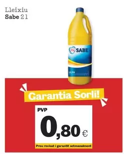 Oferta de Sabe - Lleixiu por 0,8€ en Sorli