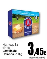 Oferta de Castillo De Holanda - Mantequilla Sin Sal por 3,45€ en Unide Market