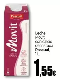 Oferta de Pascual - Leche Movit Con Calcio Desnatada por 1,55€ en Unide Market