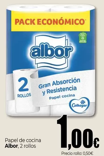 Oferta de Albor - Papel De Cocina por 1€ en Unide Market