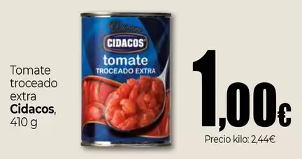 Oferta de Cidacos - Tomate Troceado Extra por 1€ en Unide Supermercados