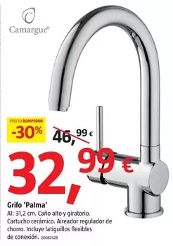 Oferta de Camargue - Grifo 'Palma' por 32,99€ en BAUHAUS