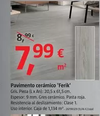 Oferta de Pavimento Ceramico 'Ferik' por 7,99€ en BAUHAUS