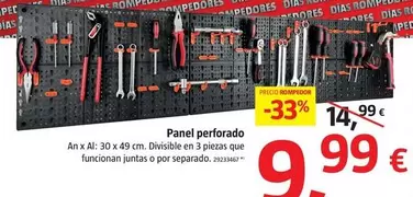 Oferta de Panel Perforado por 9,99€ en BAUHAUS