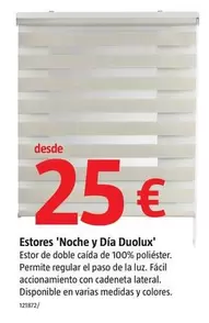 Oferta de Estores 'Noche Y Dia Duolux' por 25€ en BAUHAUS