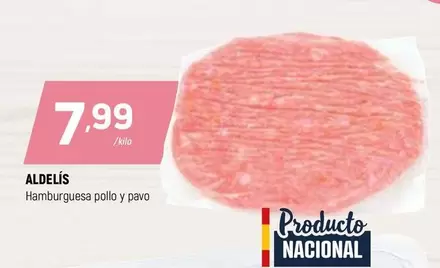 Oferta de Pavo - Hamburguesa Pollo Y por 7,99€ en Coviran