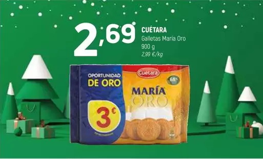 Oferta de Cuétara - Galletas Maria Oro por 2,69€ en Coviran